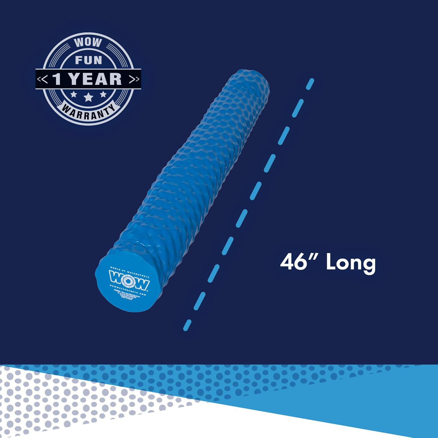 WOW Sports WOW Dipped Foam Pool Noodle 6.5" with Cup Holder (20-2400)