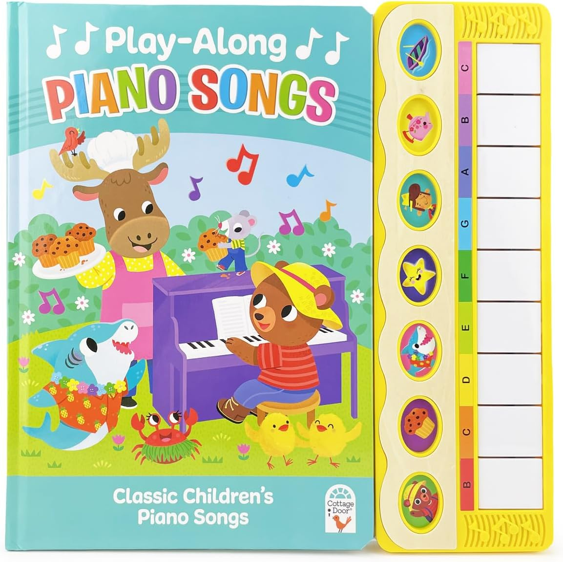 Play-Along Piano Songs - by  Cottage Door Press (Board Book)