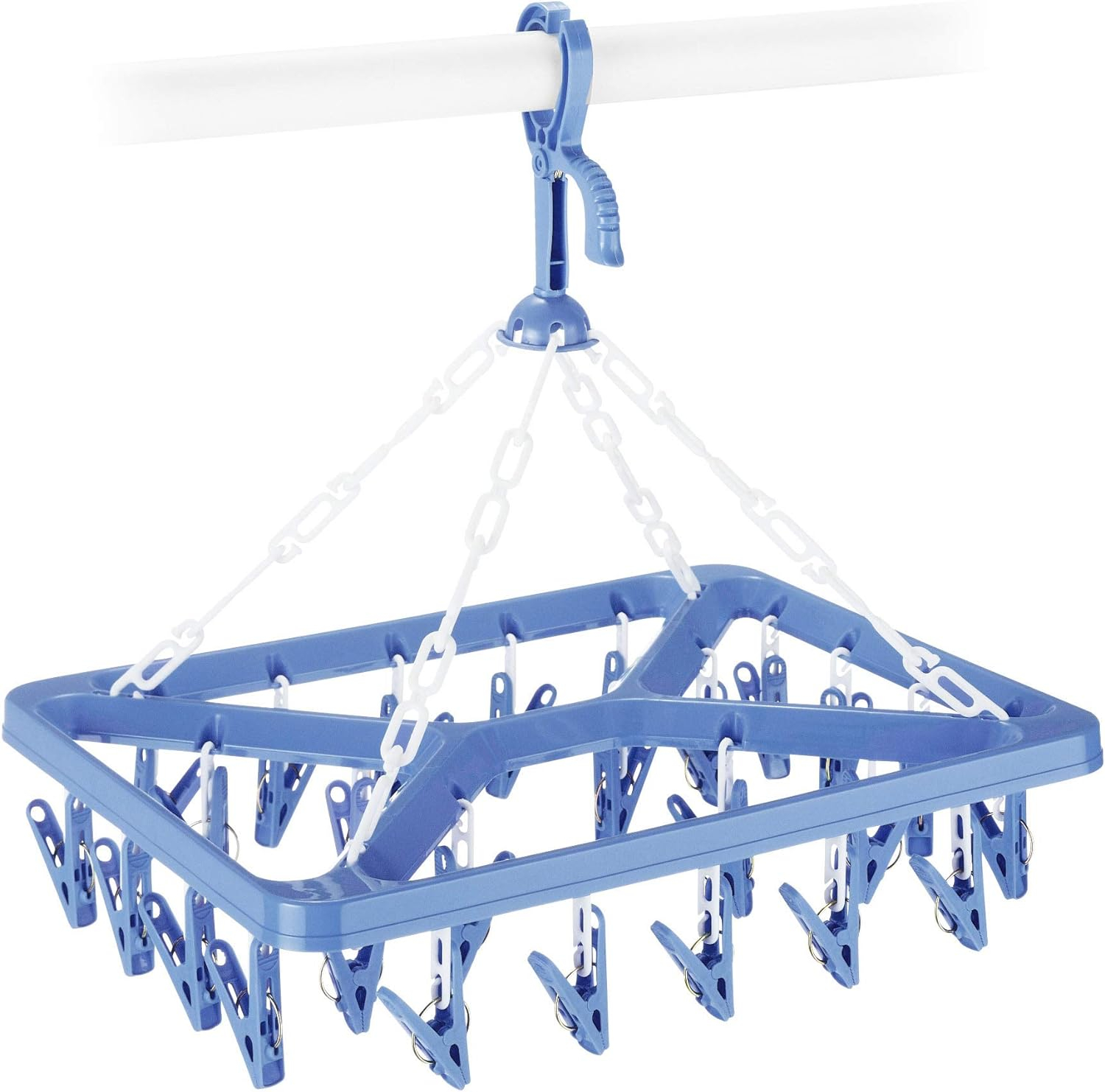 Whitmor Clip & Drip Laundry Hanger, 26 Clips