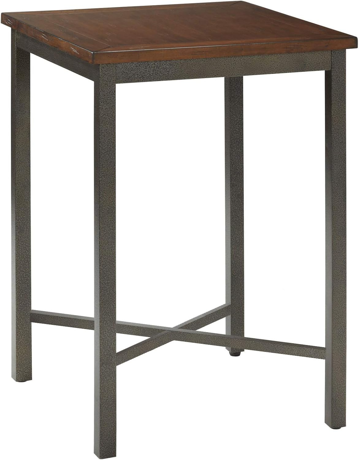 Homestyles Cabin Creek Wood Bar Table in Brown