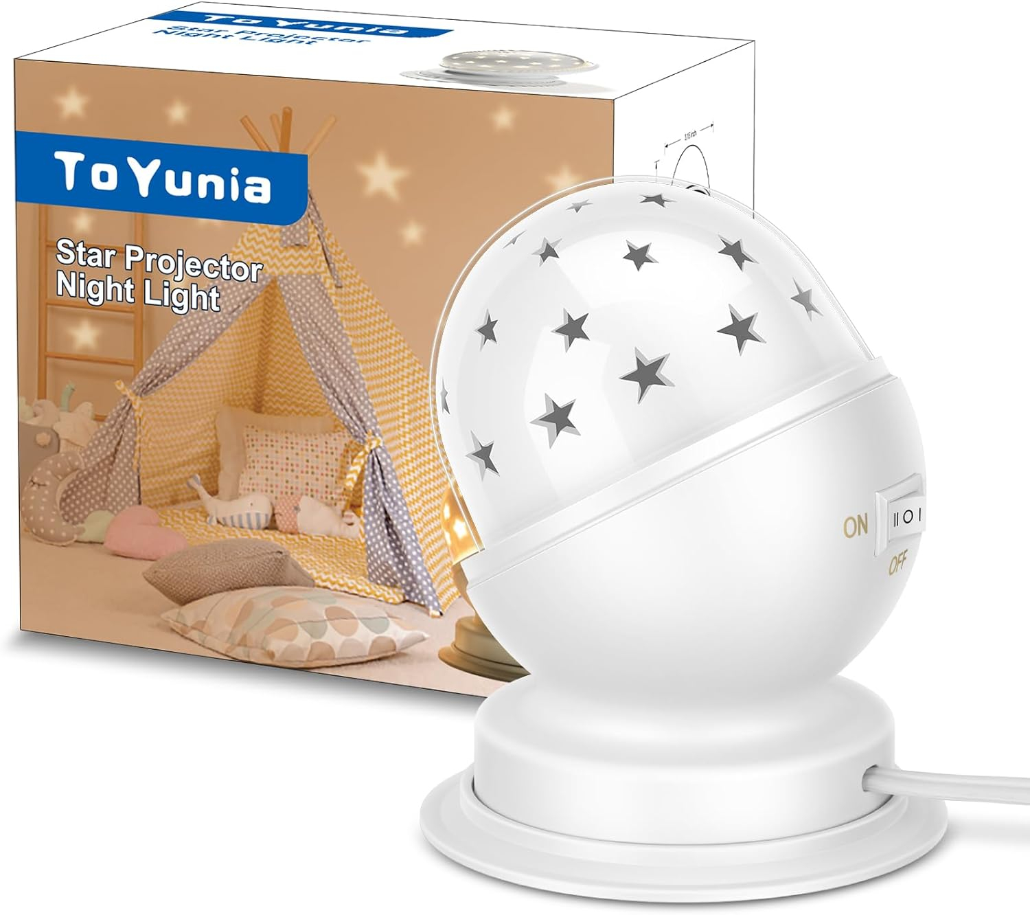 Star Night Light for Kids Girls Night Light Plug in Night Light for Kids with Timer,1 Pack,3000K,White