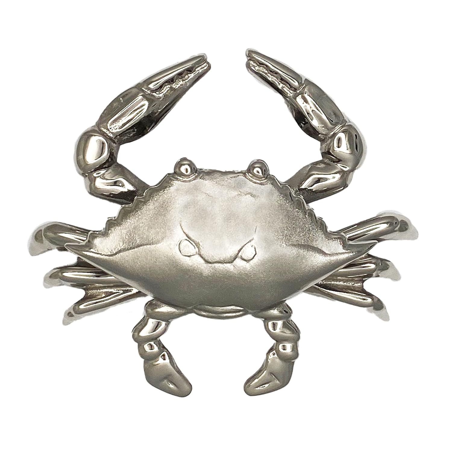 Nickel Silver Coastal Crab Solid Brass Door Knocker
