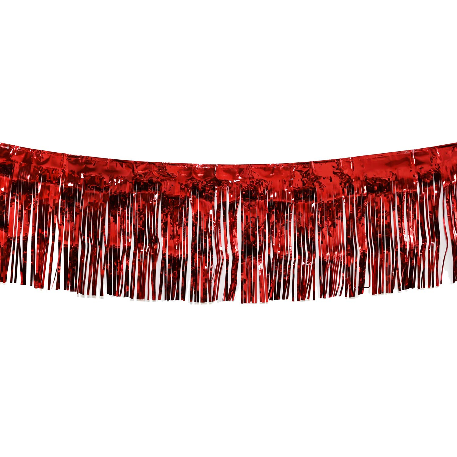 Red Metallic Float Fringe (10Ft) - Party Decor - 1 Piece
