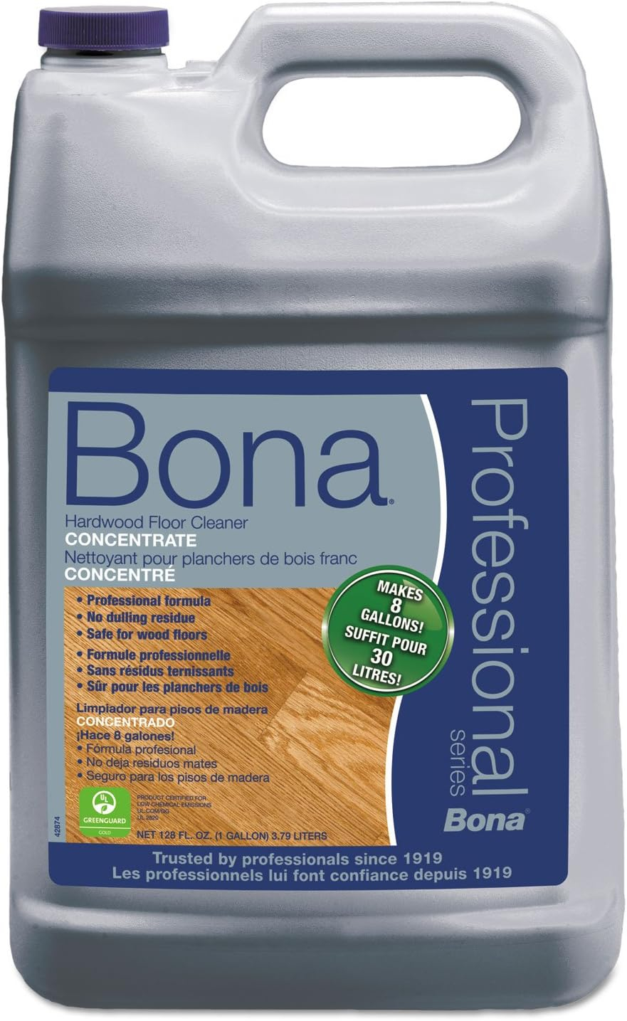 Bona Professional Strength Hardwood Floor Cleaner Concentrate, 1 Gallon, Purple