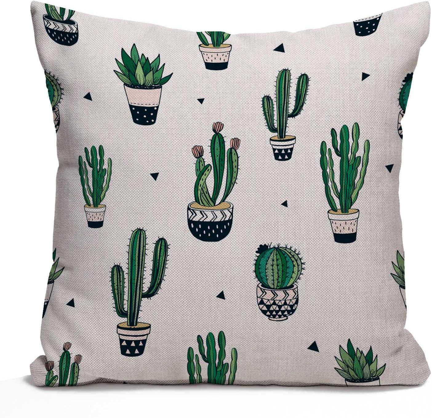 Nphuriy Mexican Floral Decorations Pillow Cover Ethnic Art Birds and Paisley Flowers Farmhouse Decor Throw Pillow Cases Cushion Cover 16 x 16 Inch Home Decoration