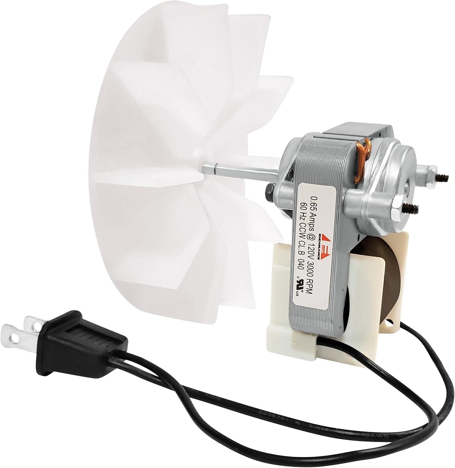 Endurance Pro Universal Bathroom Exhaust Vent Fan Motor Complete Kit Replacement for Broan Nutone C01575, 50 CFM, 120V Uppco, Ventorola E498-1 Bay Motors, Sears 569 Dayton, YJF6158 65100 EM550 (2 pcs)