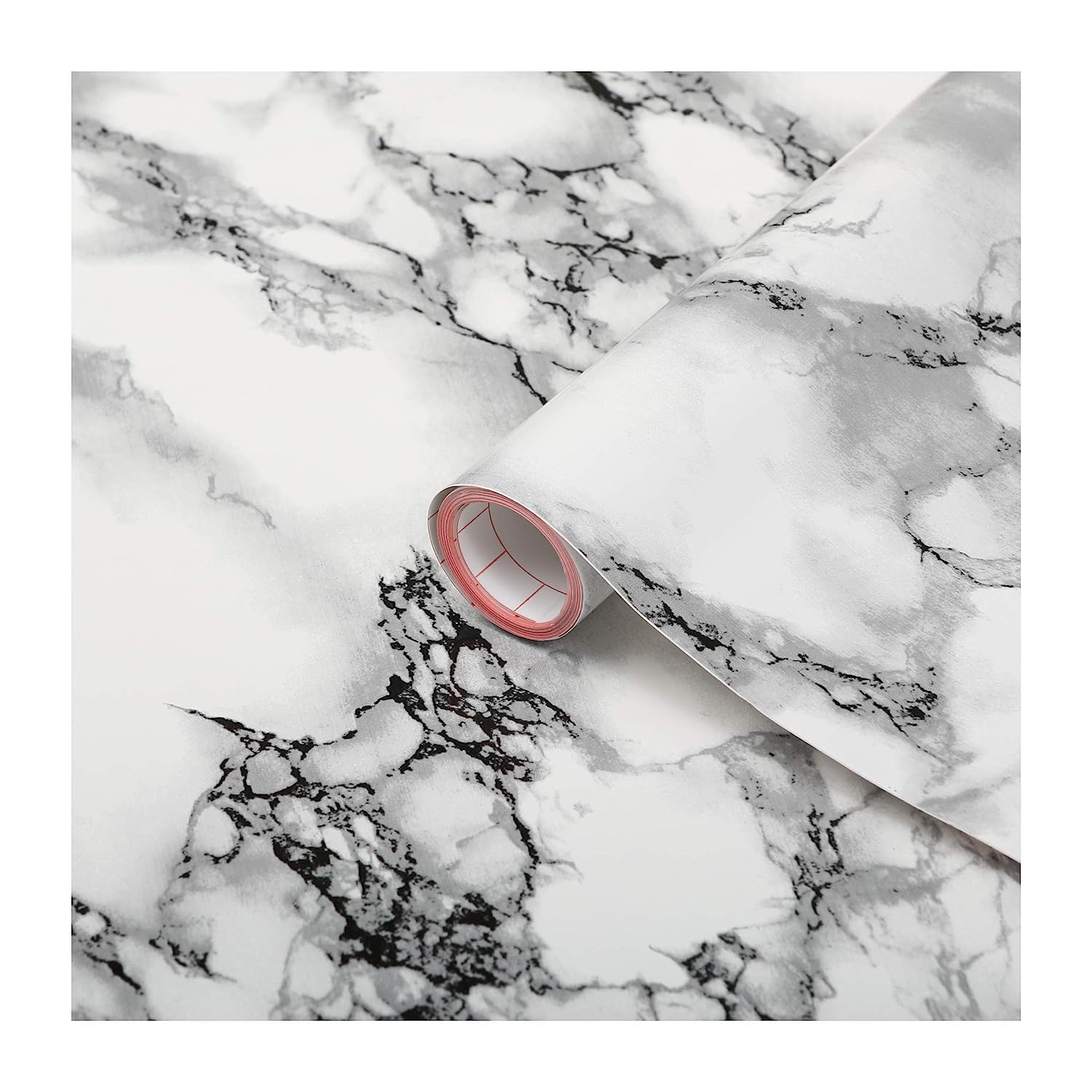 Dc-fix 346-8031 26 x 78 in. Decorative Self Adhesive Film, Marble White