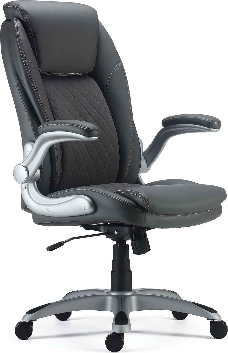 Staples Sorina Bonded Leather Chair Grey (53253)