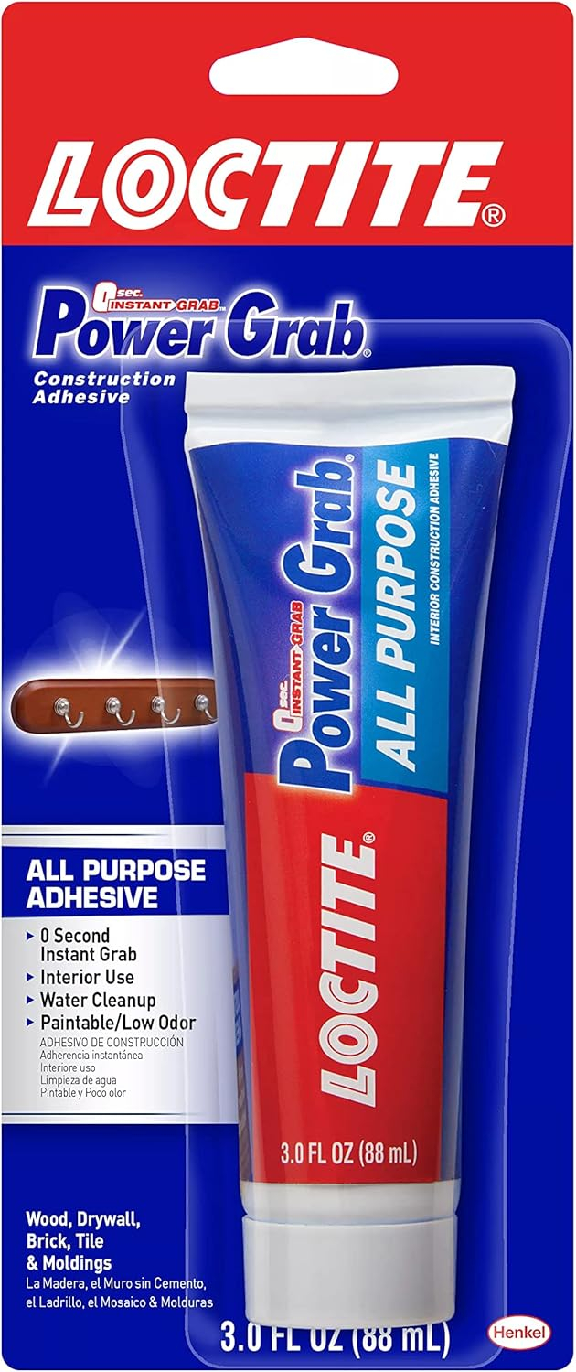 Loctite Power Grab Express All Purpose Synthetic Latex Construction Adhesive 3 oz