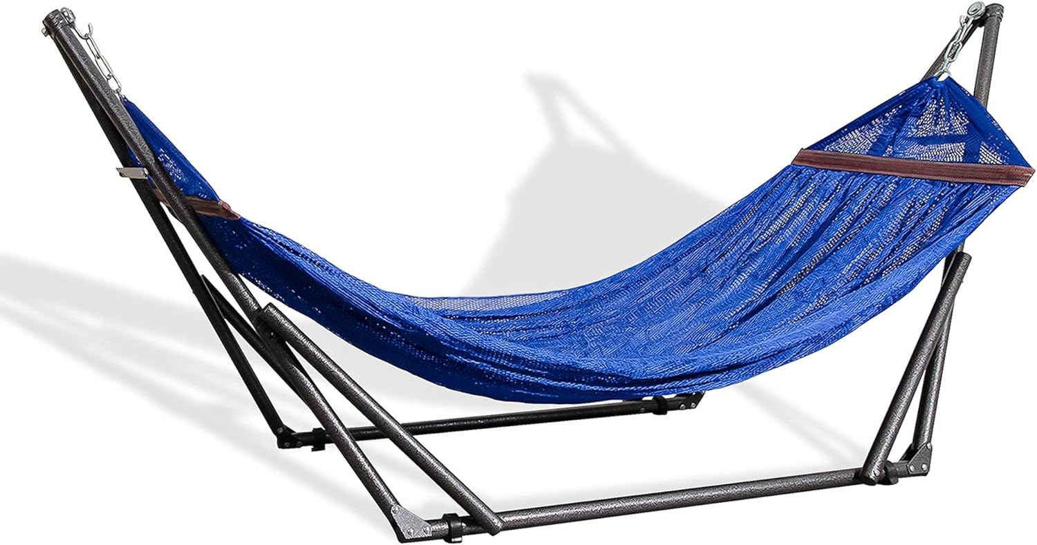 Quality Home EZ Daze Hammock with Stand-NAVY