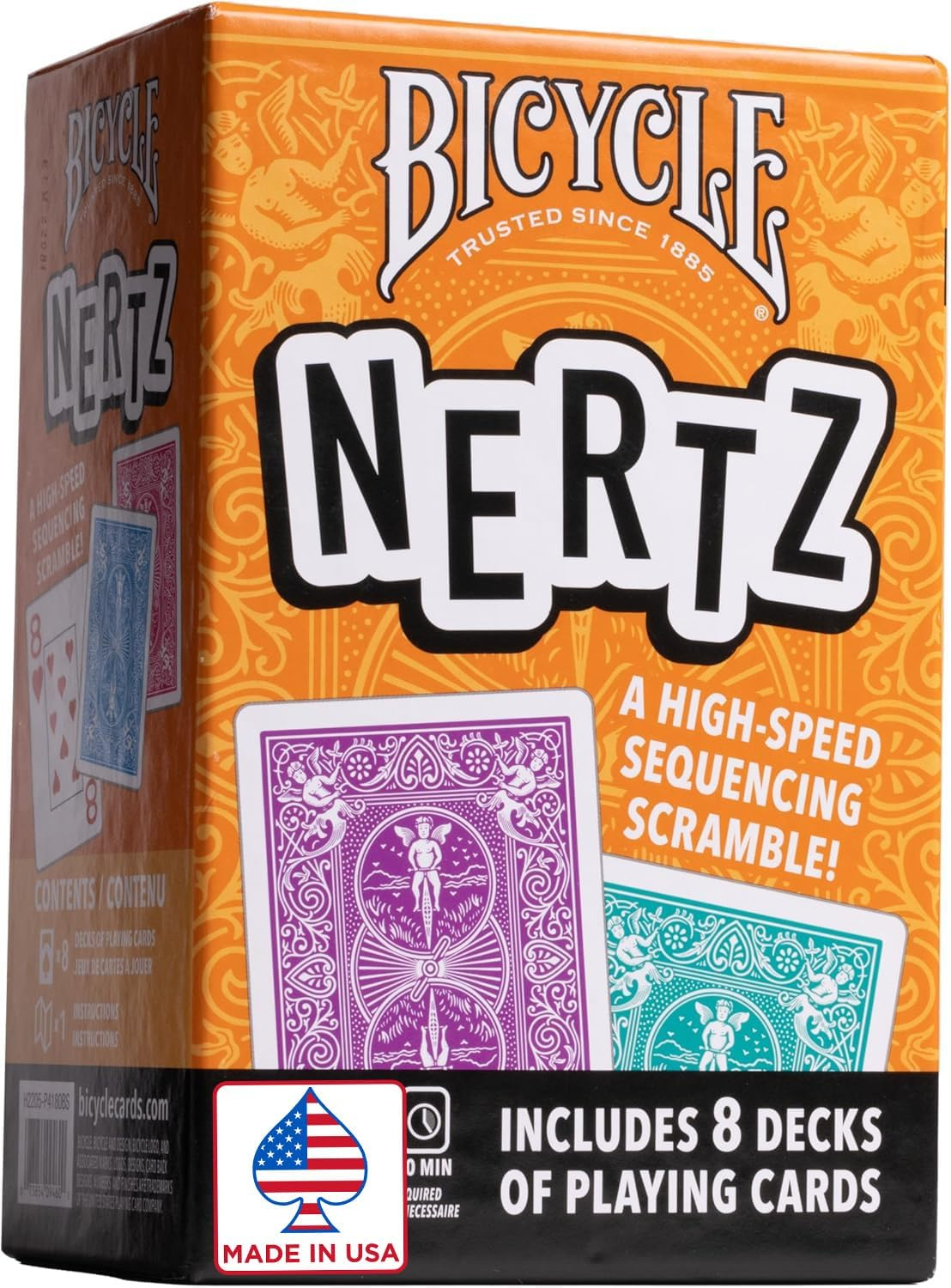 Bicycle Nertz Playing Cards Game Multiplayer Solitaire (up to 8 Players)