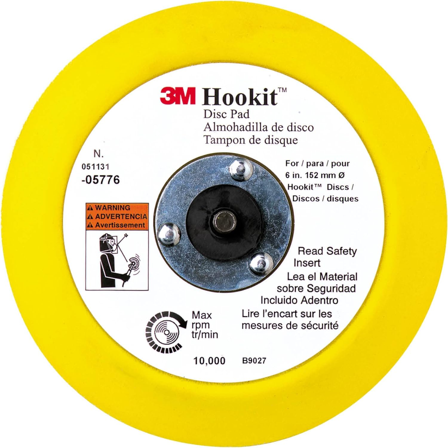 3M Automotive 5776 6" 3M Hookit Disc Pad (EA)