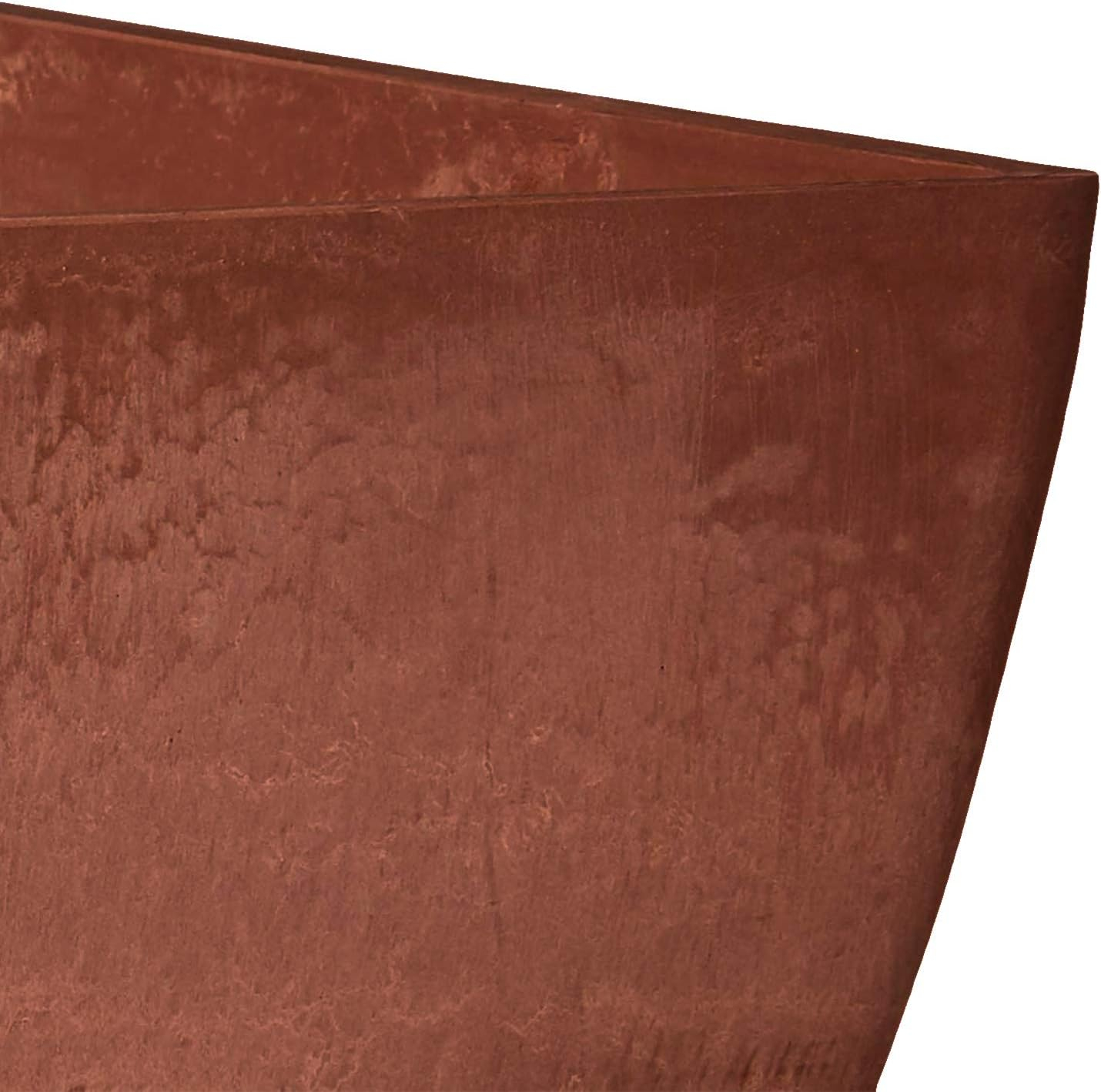 Simplicity Square 16 in. x 16 in. x 13 in. Terra Cotta PSW Pot