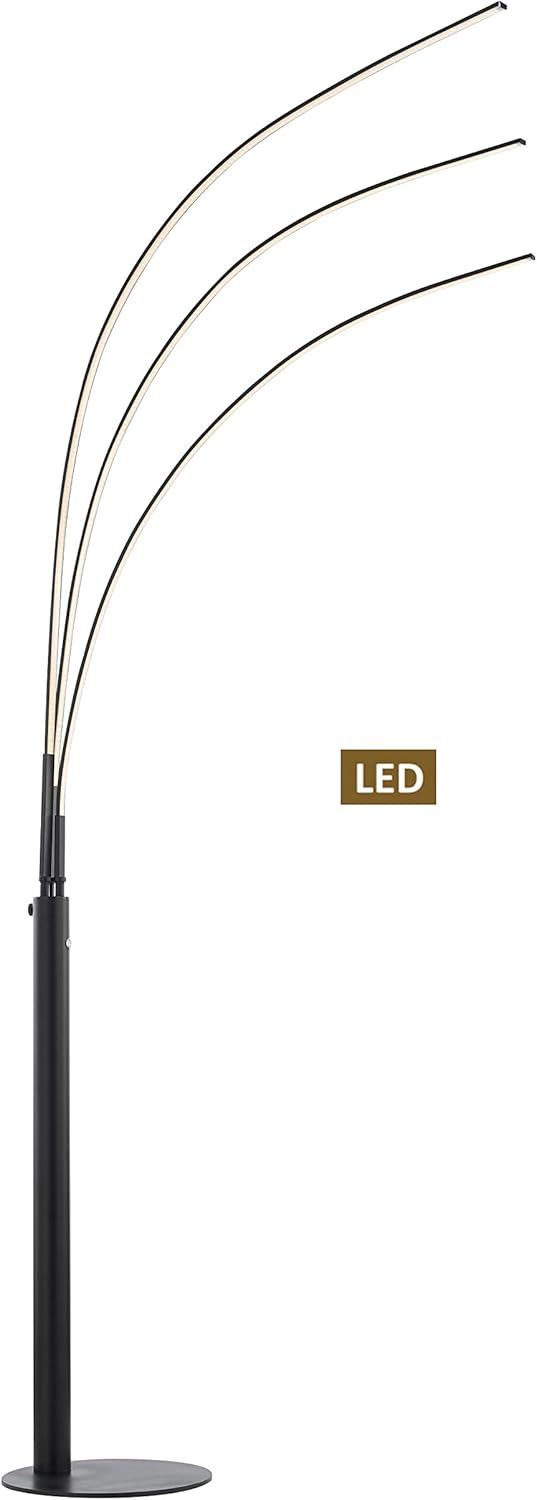 Artiva  Aurora LED Arch Tree Floor Lamp, 92" - 92 black Black