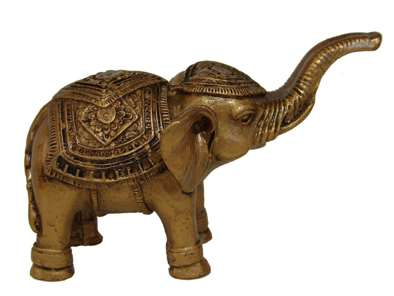Bronze Trunk Up Elephant Statue for Home Decoration