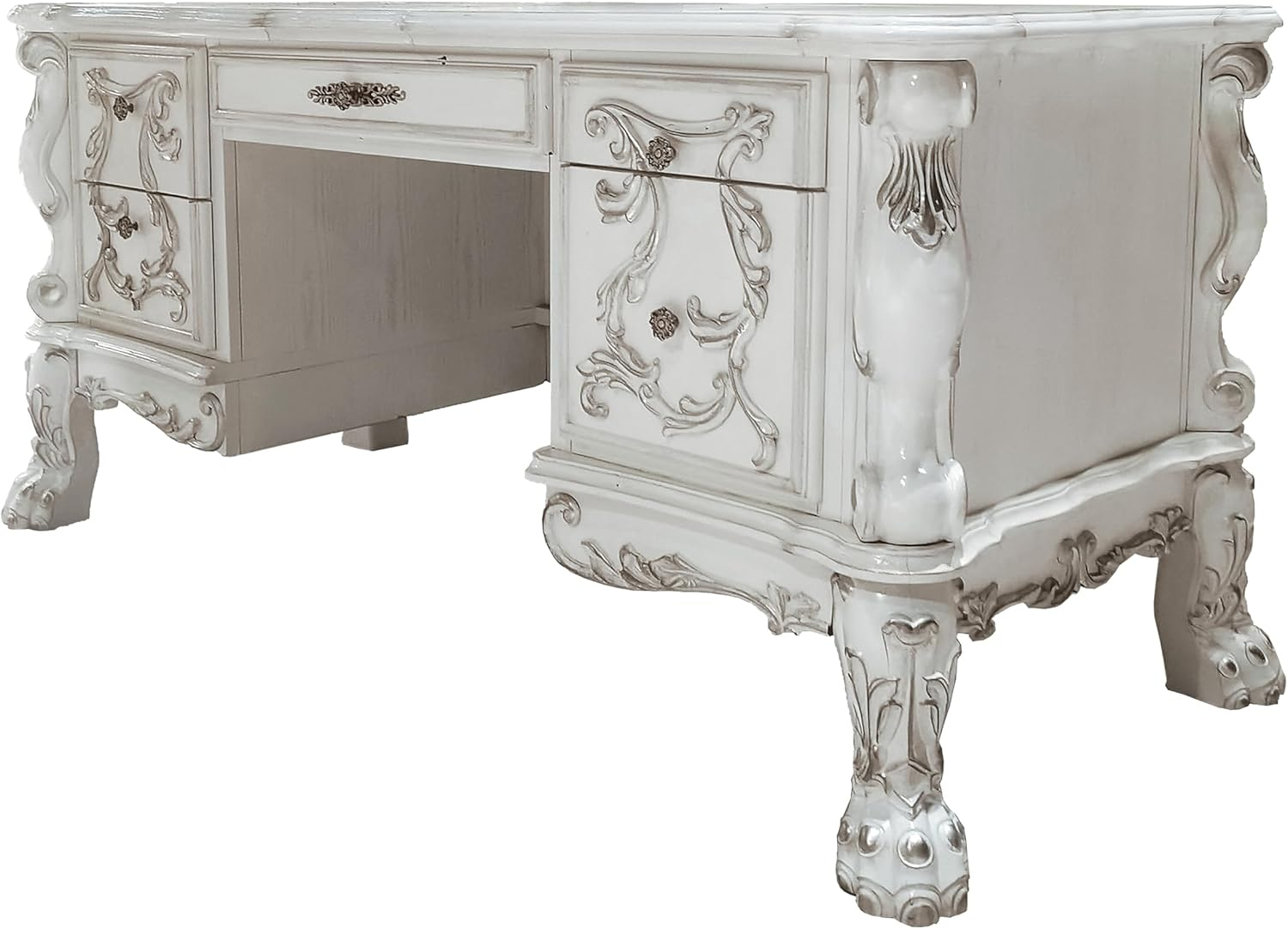 Acme Dresden EXECUTIVE WRITING DESK Bone White Finish