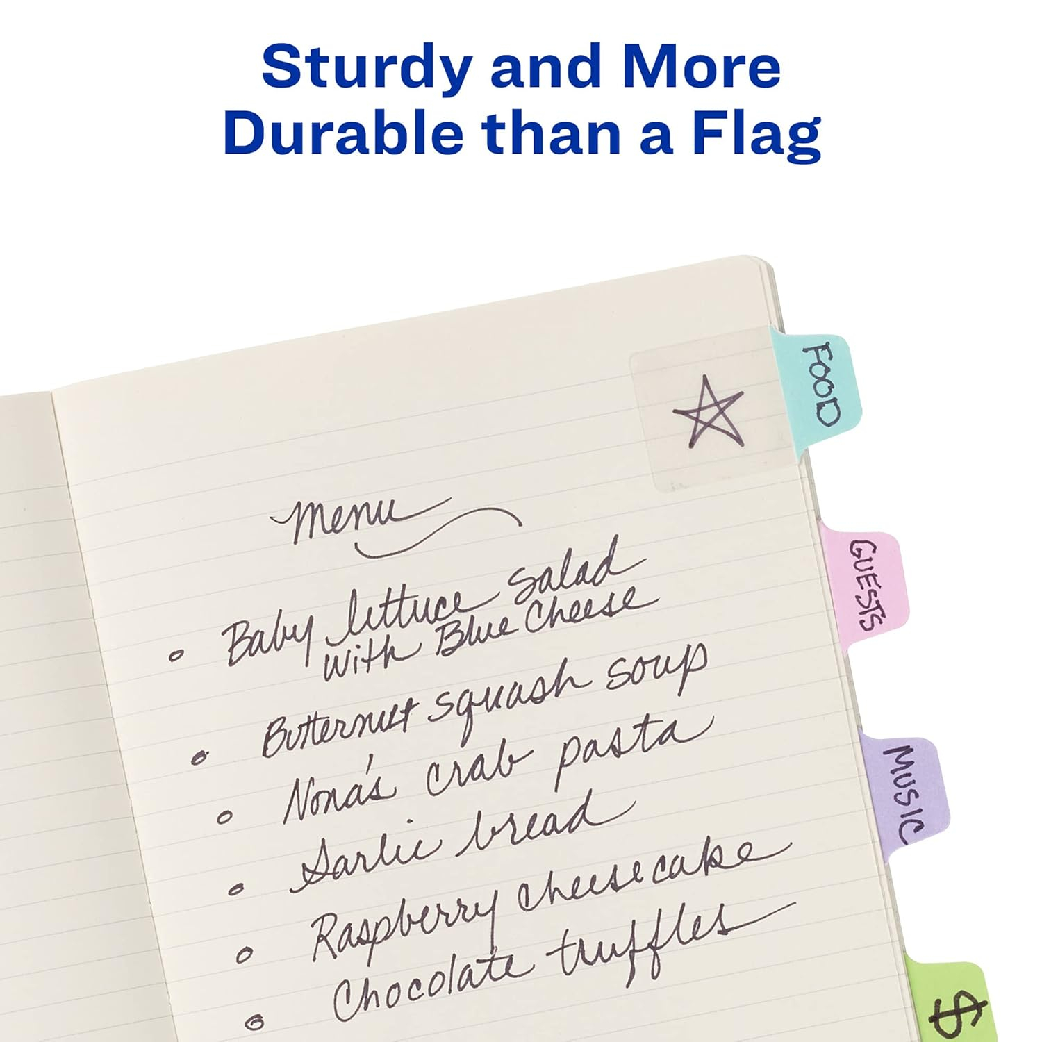 Avery Mini Ultra Tabs, 1" x 1.5", 2-Side Writable, Pastel Colors, 40 Repositionable Tabs, 72 Packs (74761)