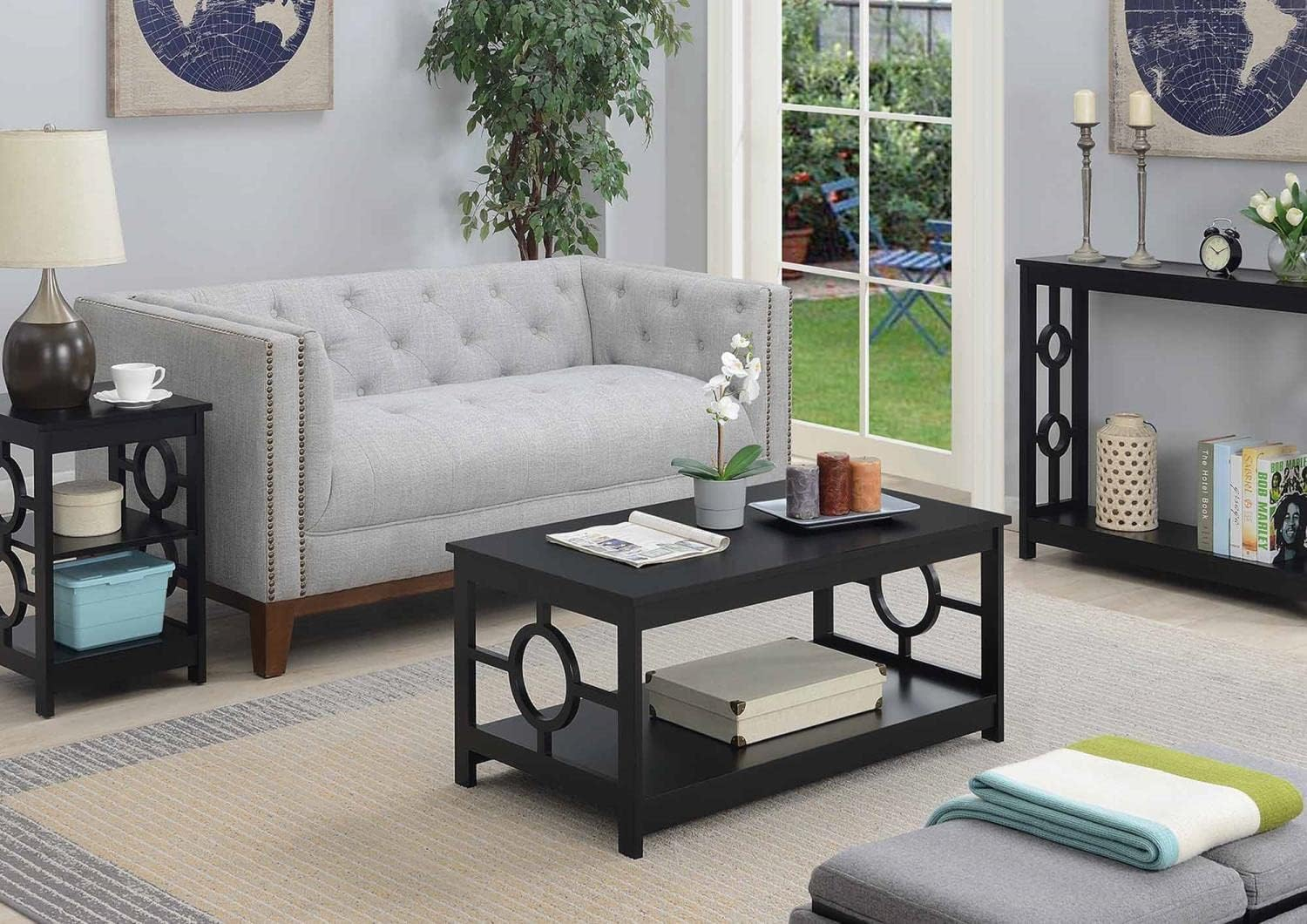 Convenience Concepts Ring Coffee Table, Multiple Colors