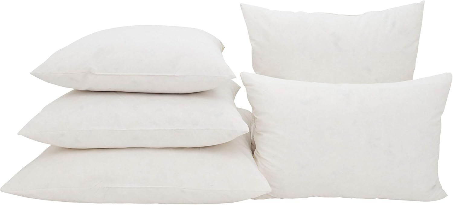 SARO FLRDF.W21S 21 x 21 in. Duck Feather Pillow Insert  White