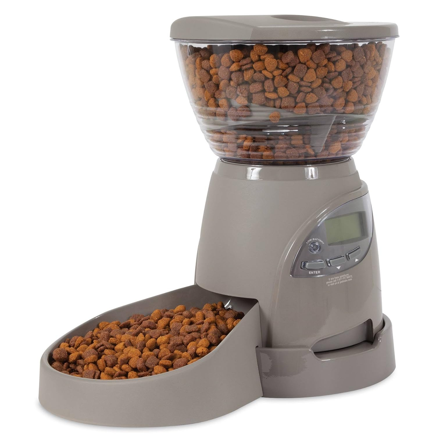 Petmate Portion Right Programmable Pet Feeder, 5 lbs, for Dogs and Cats