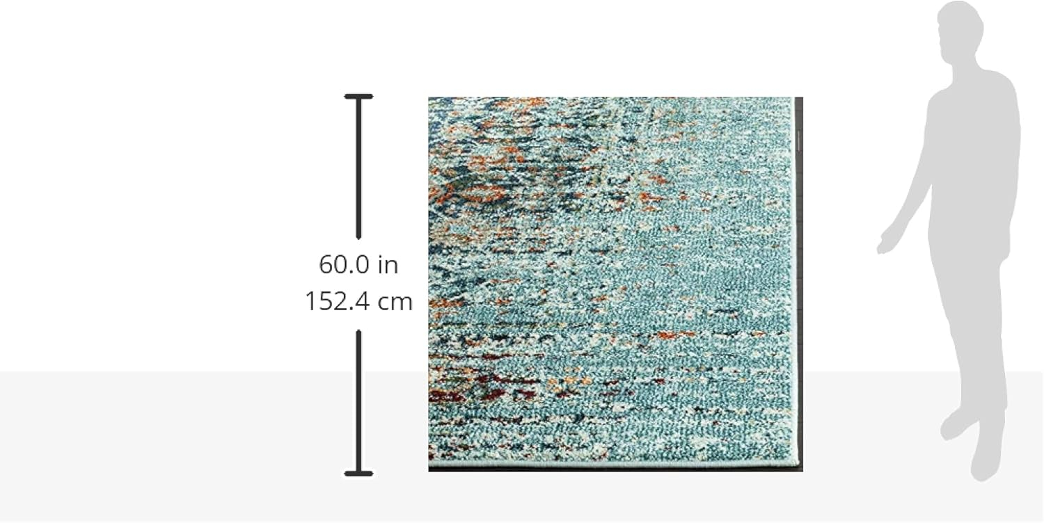 SAFAVIEH Monaco Annabelle Vintage Area Rug, Blue/Multi, 3' x 5'