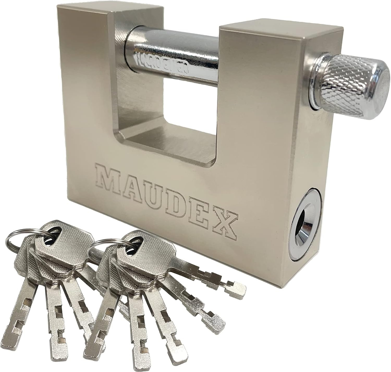 Maudex® MDP/70 Heavy Duty Padlock with Anti-Drill, Anti-Pick Cylinder – 10 Keys, 70mm