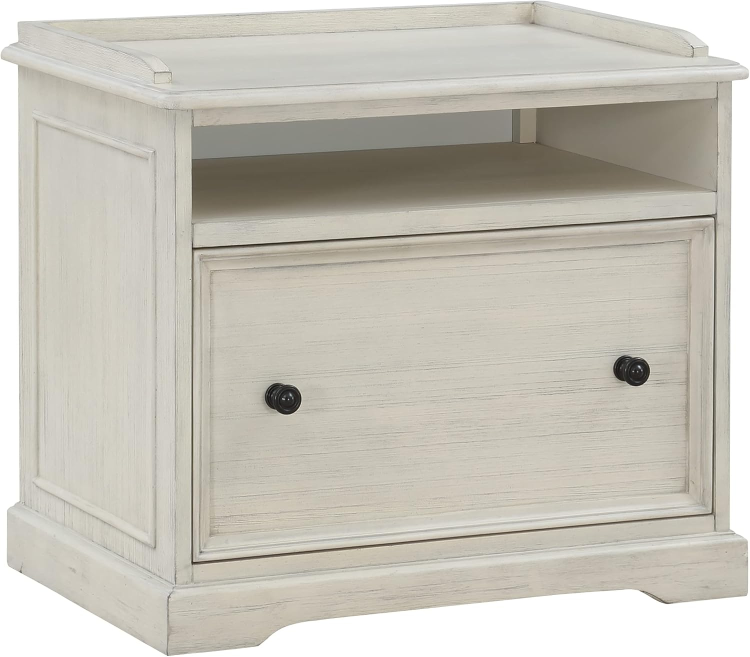 Country Meadows Engineered Wood File Cabinet in Antique White