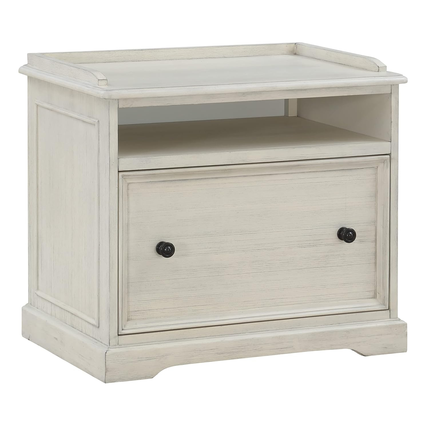 Country Meadows Engineered Wood File Cabinet in Antique White