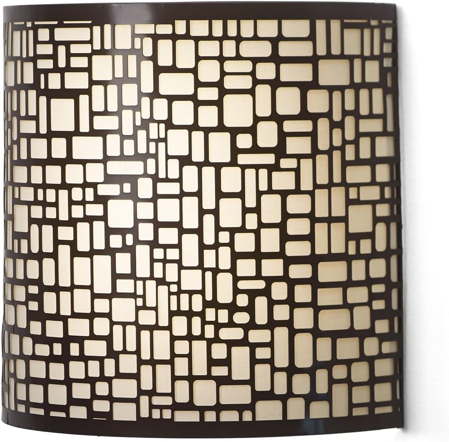 It's Exciting Lighting IEL-2901 London Barrel Wireless Wall Sconce, Amber, Wall, 9.88 in L x 3.90 in W x 9.87 in H