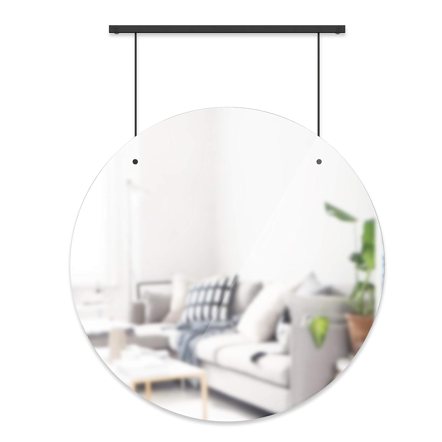 Exhibit 26" Round Frameless Eco-Friendly Wall Mirror