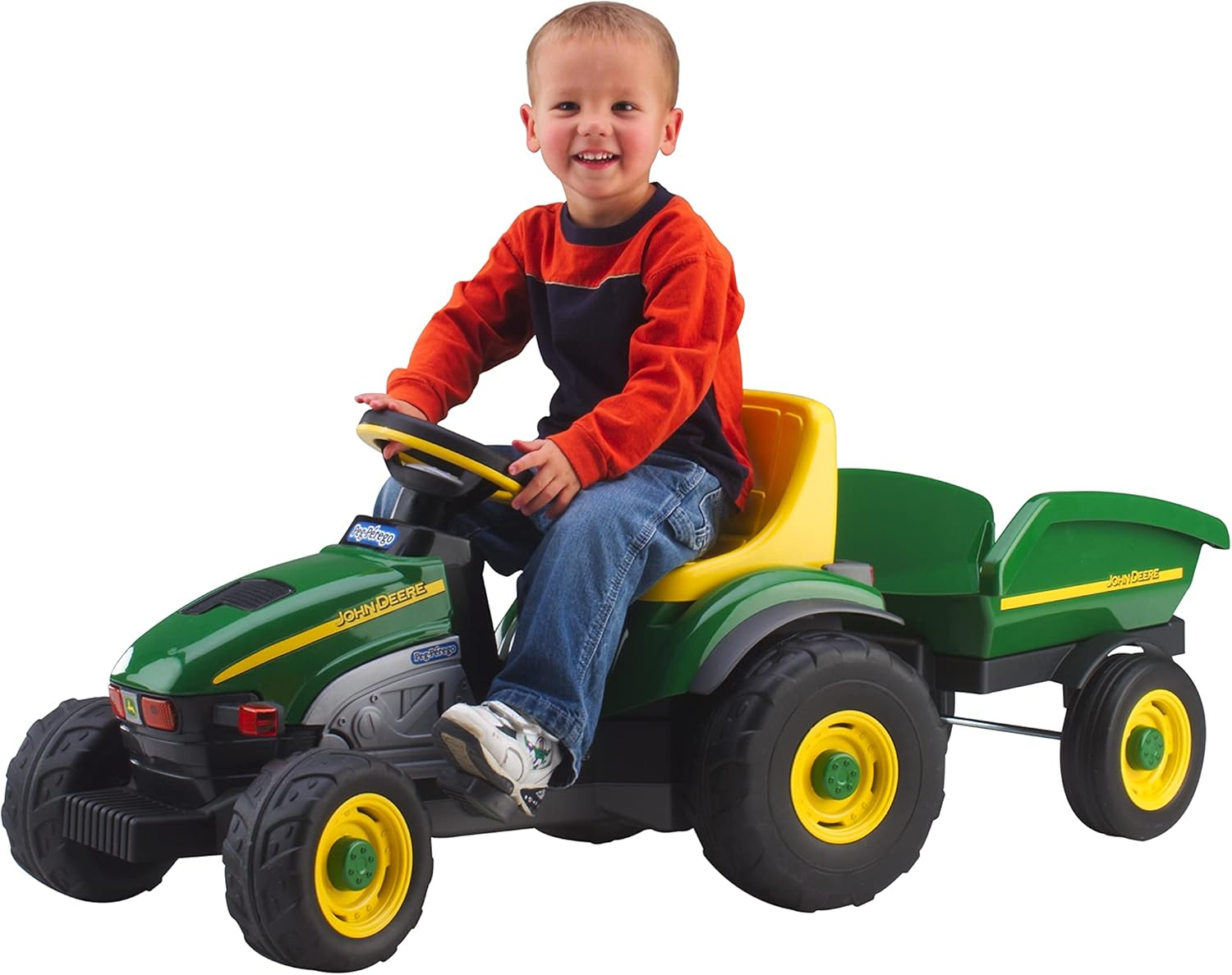 Peg Perego John Deere Farm Tractor and Trailer Pedal Ride-On