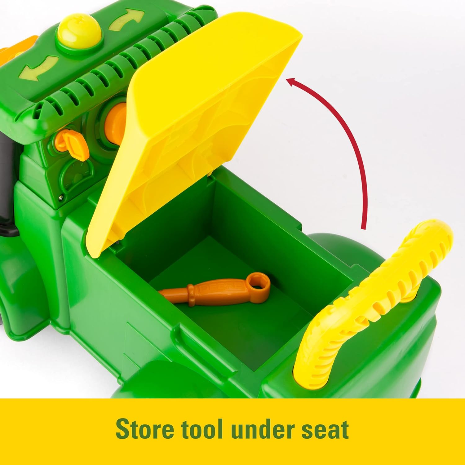 John Deere Johnny Tractor Ride-On Toy with Lights and Sounds � 12m+