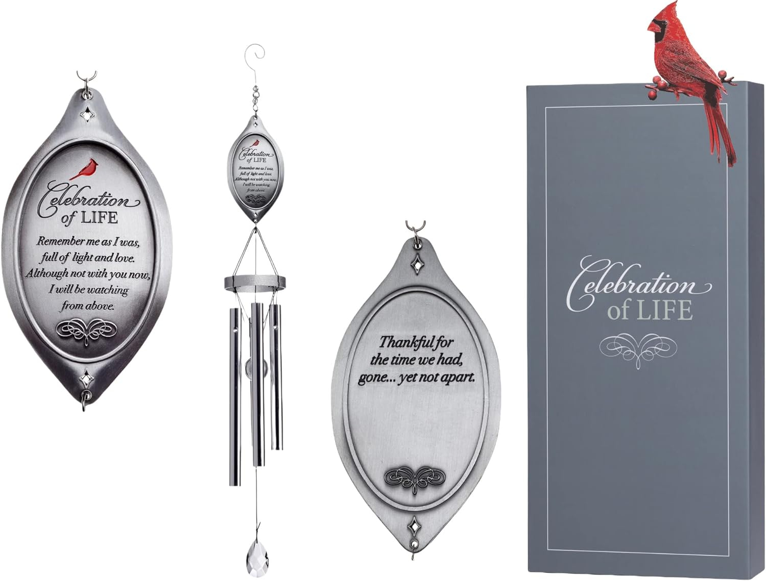 Celebration of Life Memorial Wind Chimes in Memory of Loved One - Ideal Sympathy Gift/Bereavement Gift
