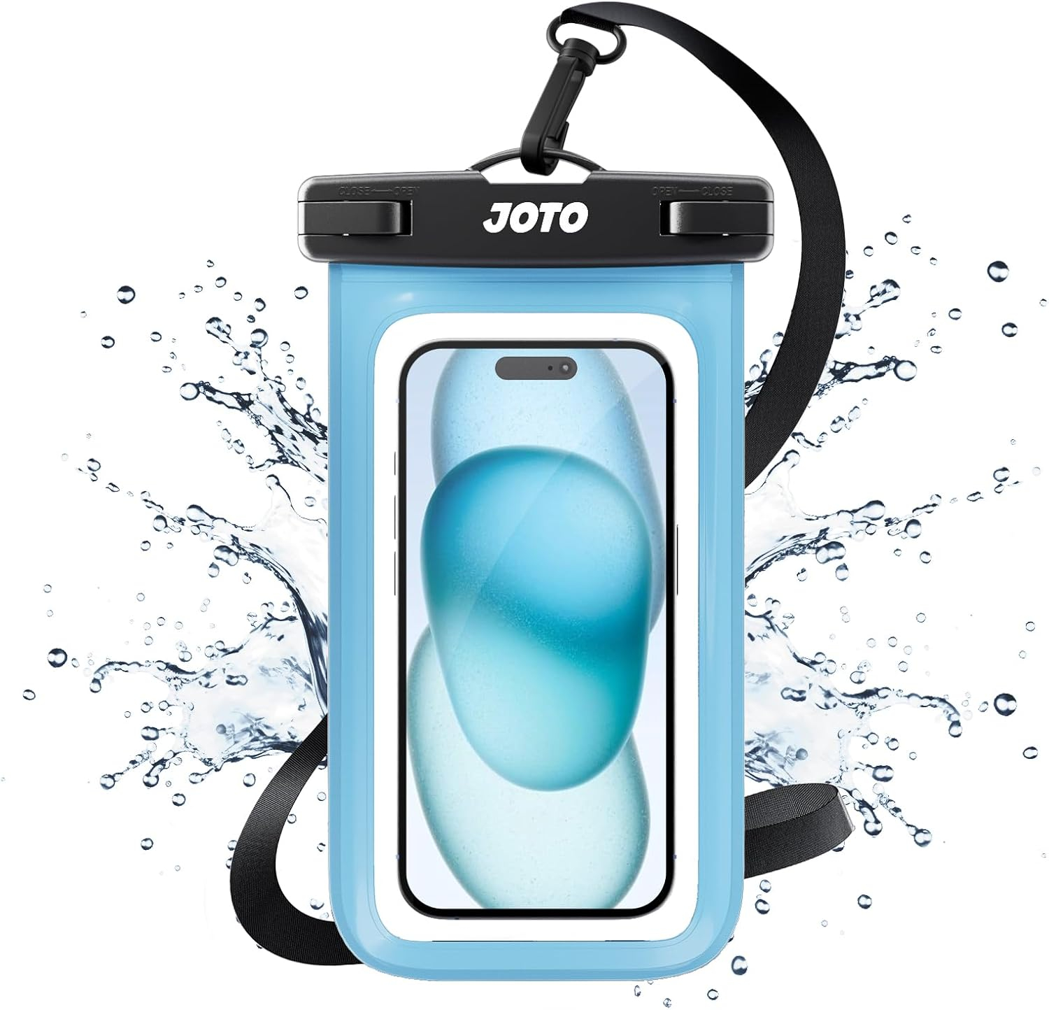 JOTO Universal Waterproof Pouch Cellphone Dry Bag Case for iPhone 12 Pro Max 11 Pro Max Xs Max XR X 8 7 6S Plus SE, Galaxy S20 Ultra S20+ S10 Plus S10e /Note 10+ 9, Pixel 4 XL up to 7"