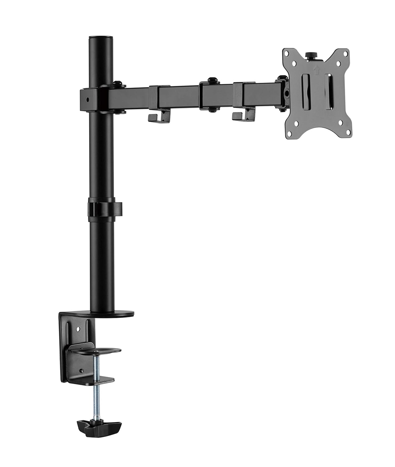 Amer Black Steel Single Monitor Articulating Arm Mount