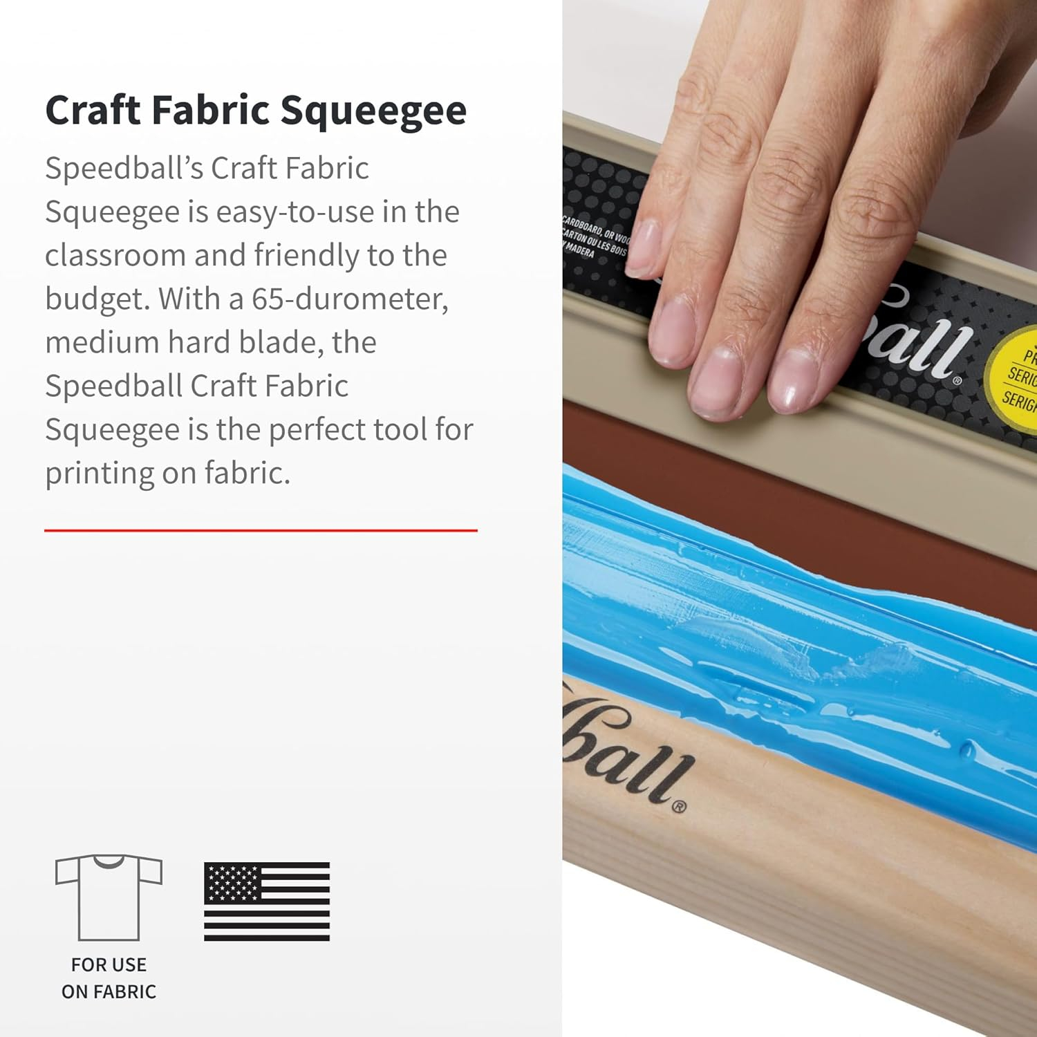 Beige Plastic 9-Inch Craft Fabric Squeegee