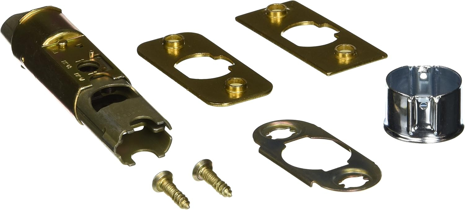 Kwikset 81825-6WAL Adjustable Half-Round Drive Lates in PB