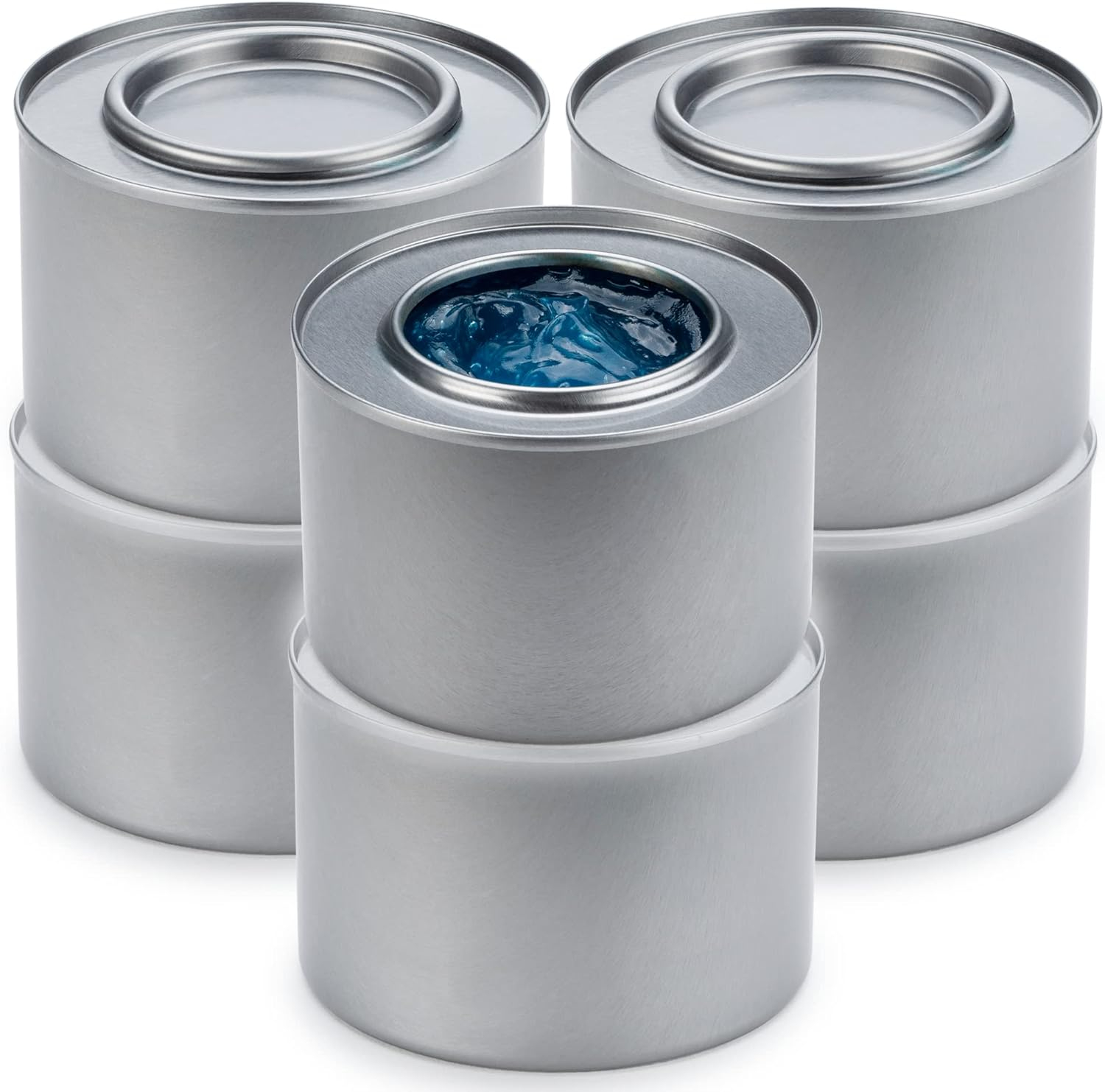 Food Warmer Gel Cans for Chafing Dish 6 Cans Diplastible Chafing Burners to Keep Food Warm 2.5 Hours