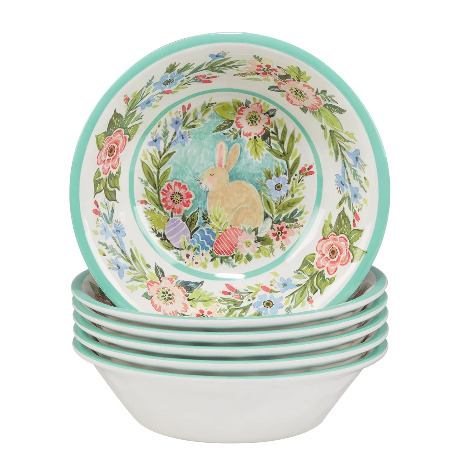 Certified International Joy Of Easter  Set/6 All Purpose Bowl 7.5" X 2" (Set of 6)