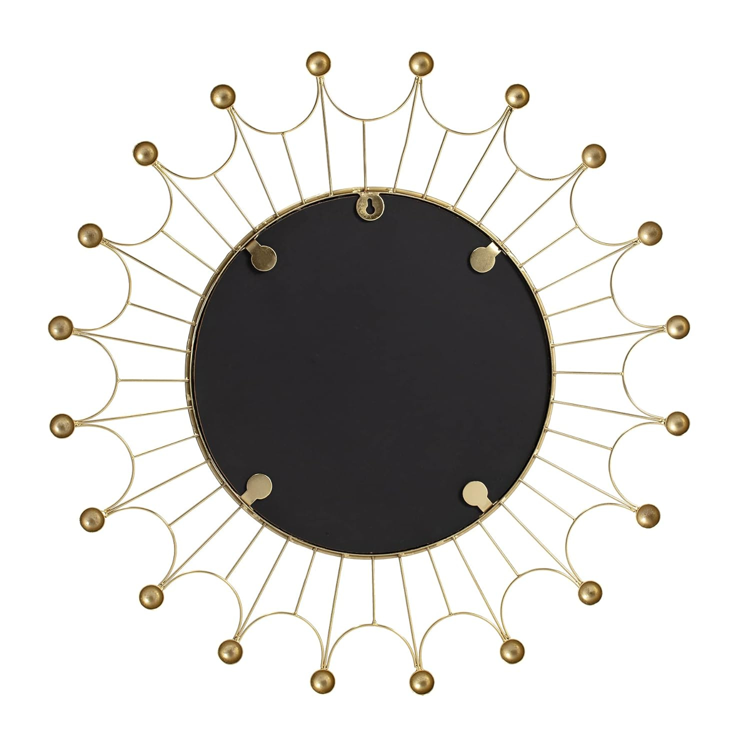 Habitat Evander Gold Bulb Wall Mirror