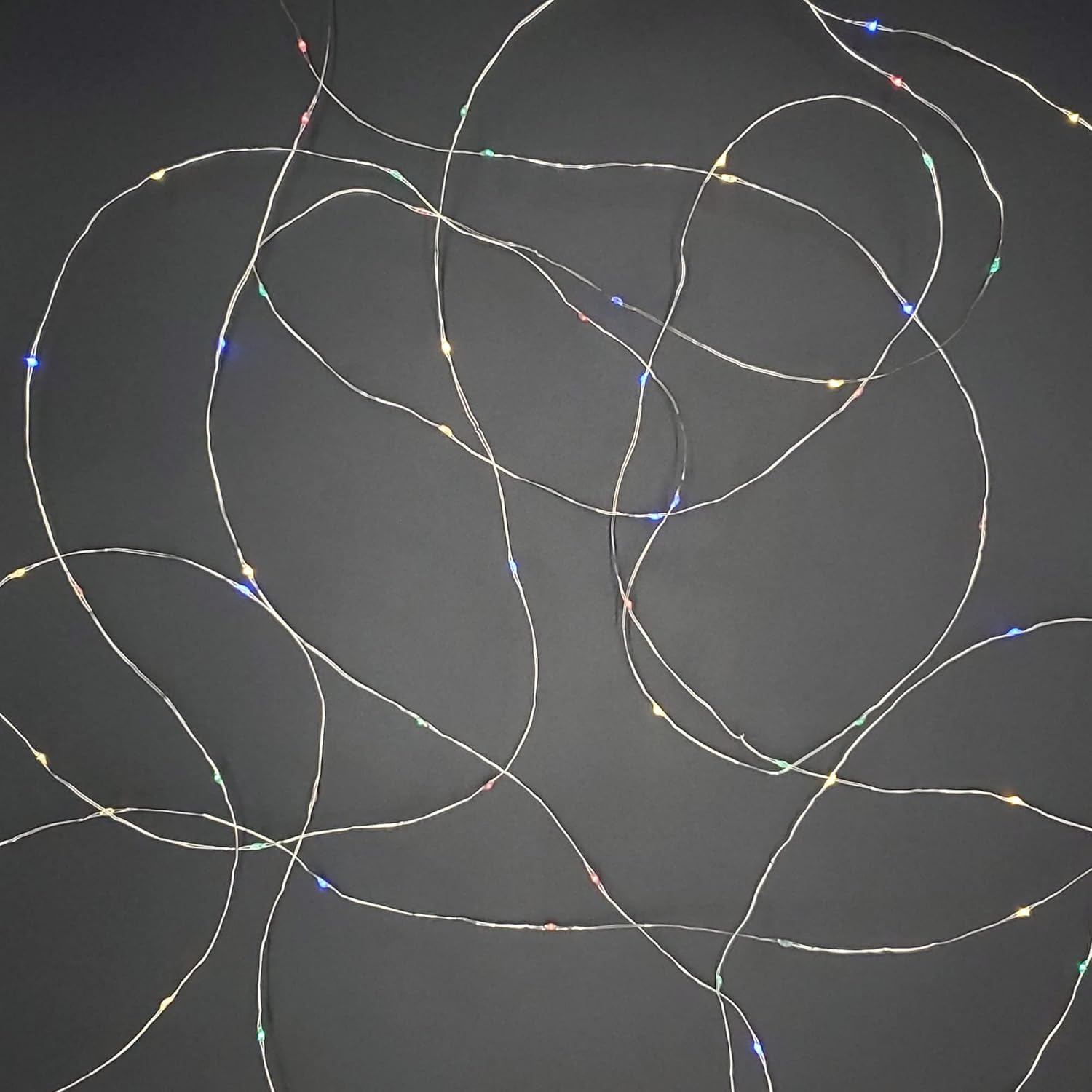 LumaBase Solar Powered LED Fairy String Lights - Multicolor