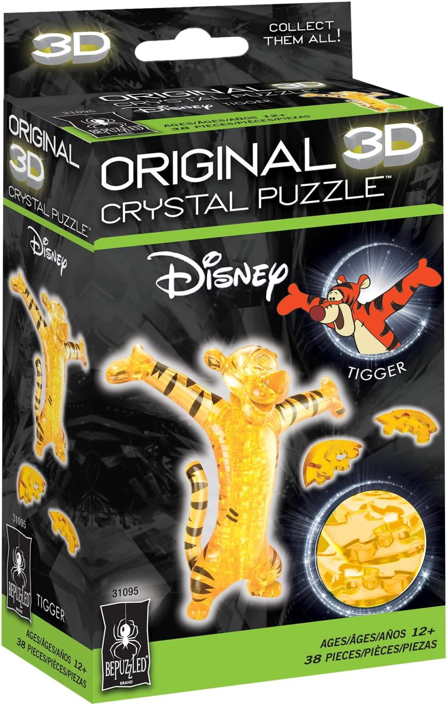 Disney Tigger Original 3D Crystal Puzzle from BePuzzled, Ages 12 and Up
