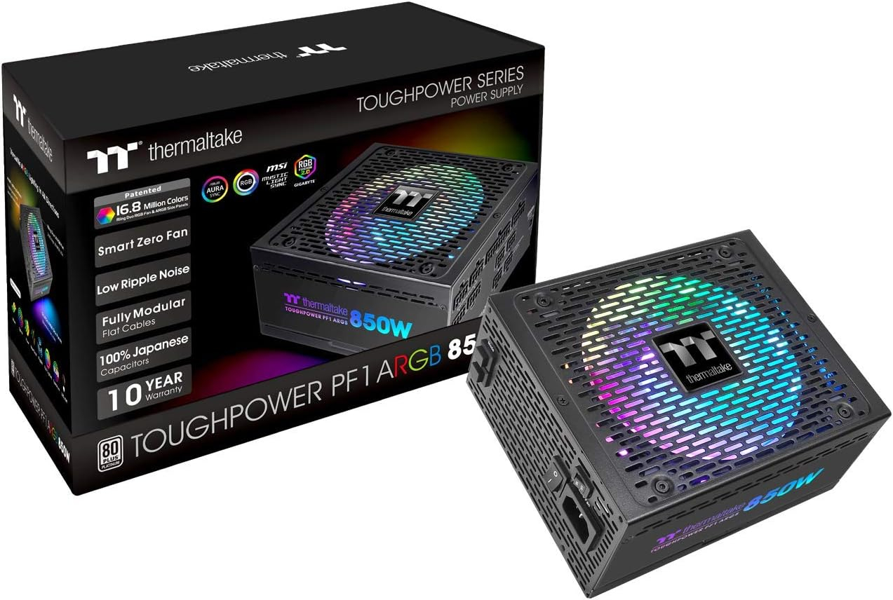 Thermaltake Toughpower PF1 ARGB 850W Platinum Modular Power Supply