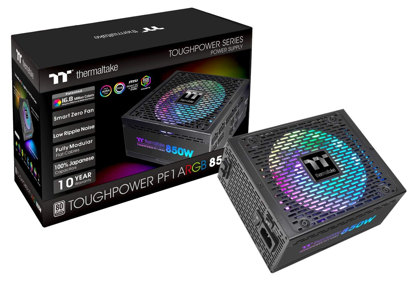 Thermaltake Toughpower PF1 ARGB 850W Platinum Modular Power Supply