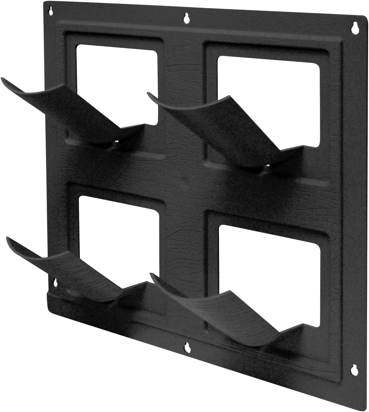 Bloomers Wall Flowers Vertical Gardening System – Create Gardens on Walls – Holds up to 4 Potted Plants – Black