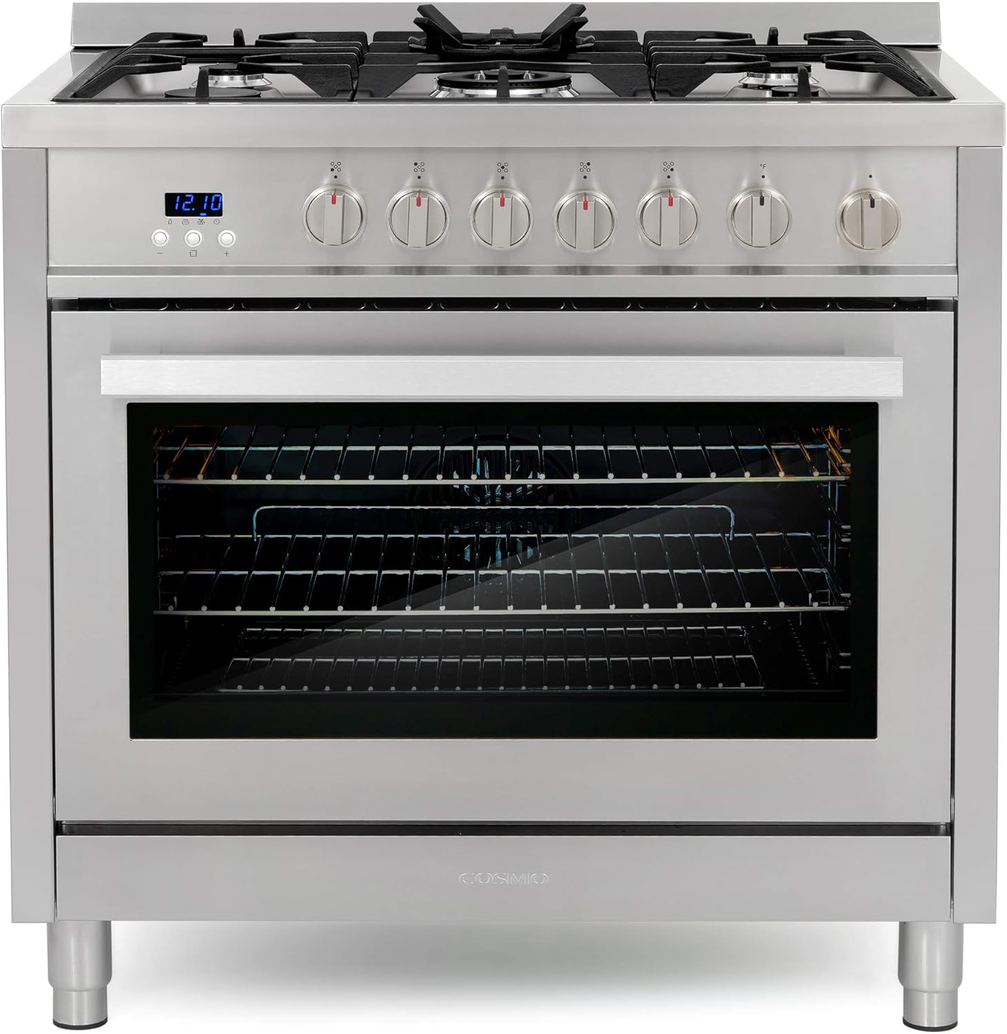 Cosmo 36-in 5 Burners 3.8-cu ft Convection Oven Freestanding Gas Range
