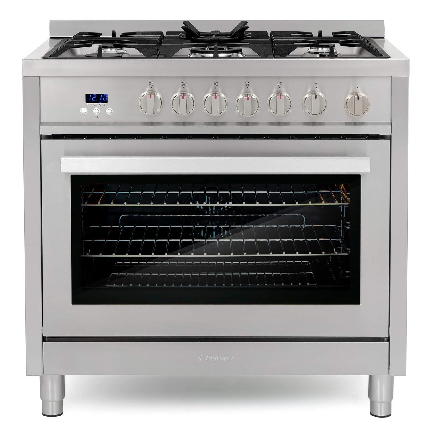 Cosmo 36-in 5 Burners 3.8-cu ft Convection Oven Freestanding Gas Range