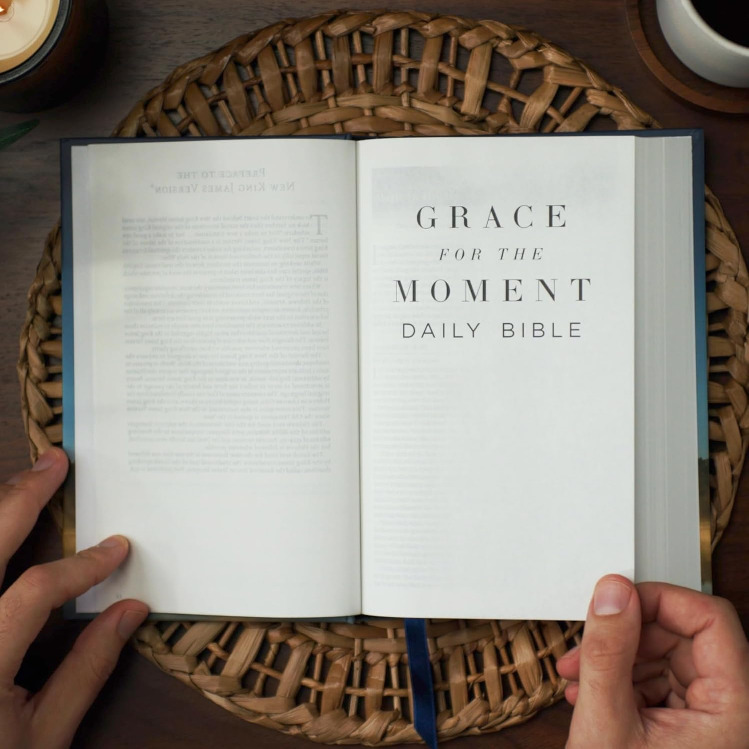 Nkjv, Grace for the Moment Daily Bible, Hardcover, Comfort Print - by  Max Lucado
