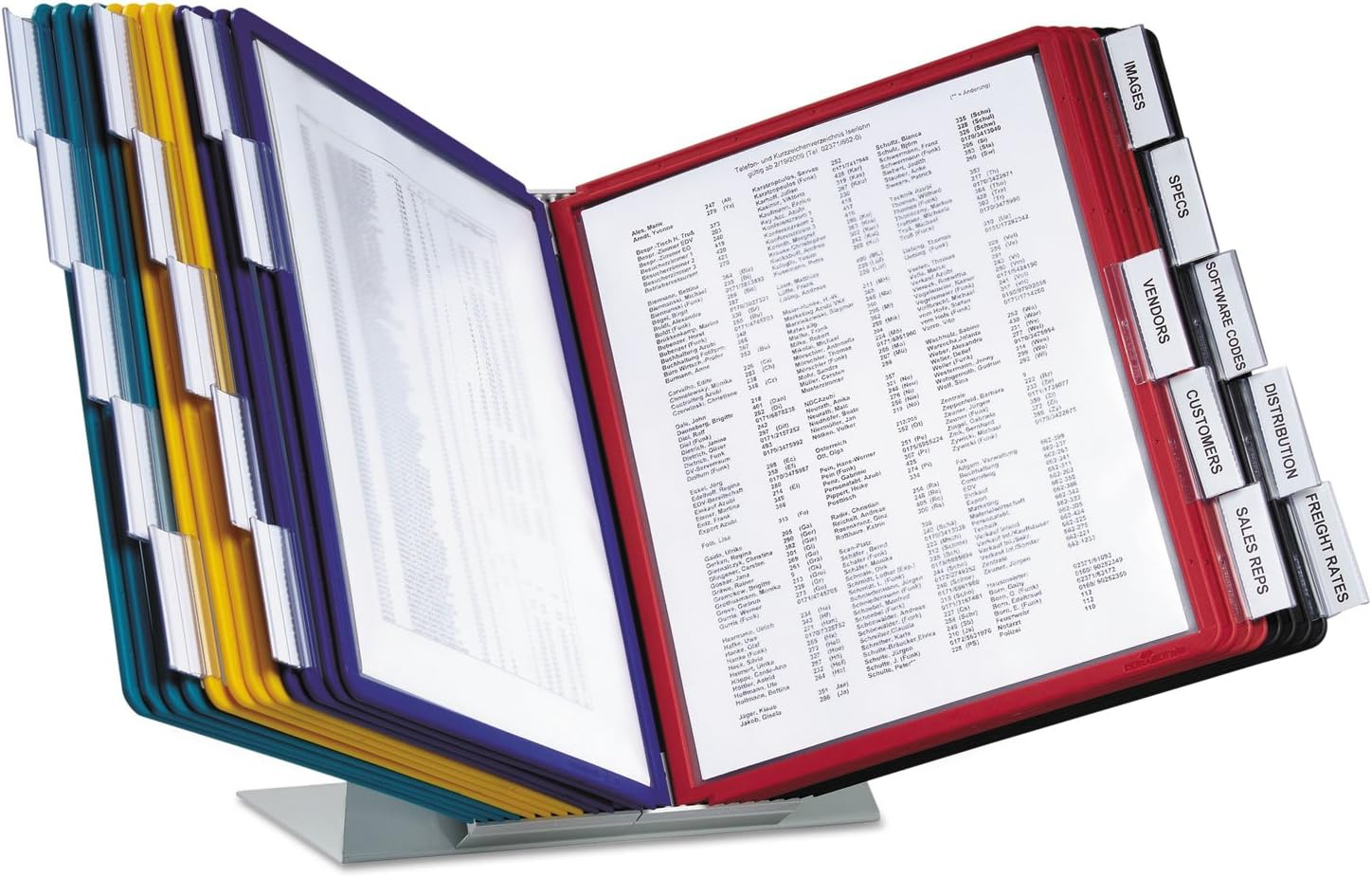 Durable® ario Reference Desktop System, 20 Panels, Assorted Borders And Panels