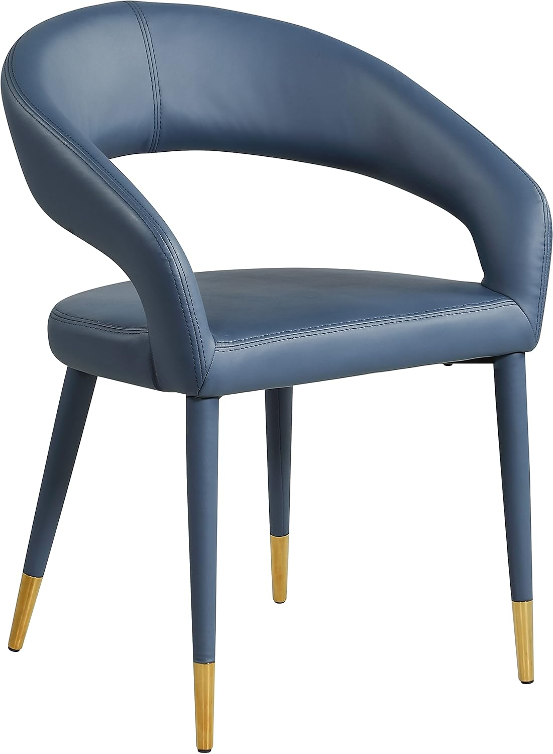 Meridian Furniture Destiny Navy Vegan Leather Dining Chair